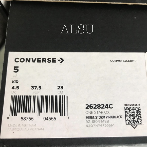 Converse One Star OX Satin Egret Storm K/W AUTHENT - Picture 8 of 8